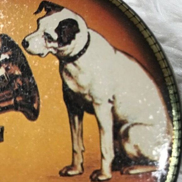 Bristolware Vintage Victor "His Master's Voice" Round Tin - Picture 3 of 7